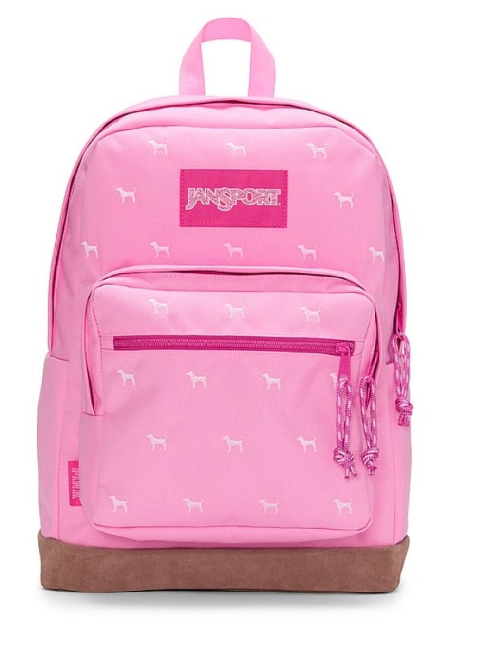 JANSPORT x PINK By Victoria's Secret Right Pack Backpack In Pink Dot Dog NEW